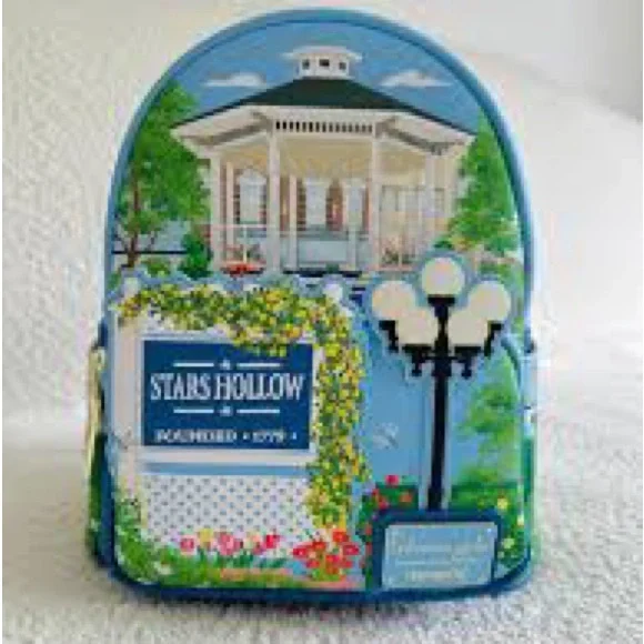 Loungefly Blue Stars Hollow Backpack - Picture 2 of 3